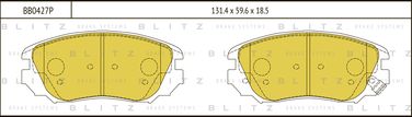 Blitz BB0427P Колодки тормозные дисковые | перед | - 1