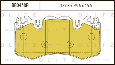 Blitz BB0438P Колодки тормозные дисковые | перед | - 1