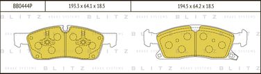 Blitz BB0444P Колодки тормозные дисковые | перед | - 1