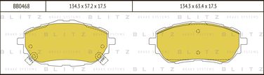 Blitz BB0468 Колодки тормозные дисковые | перед | - 1