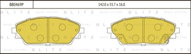 Blitz BB0469P Колодки тормозные дисковые | перед | - 1