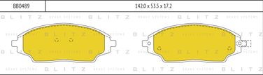 Blitz BB0489 Колодки тормозные дисковые | перед | - 1