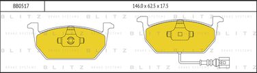 Blitz BB0517 Колодки тормозные дисковые | перед | - 1