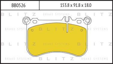 Blitz BB0526 Колодки тормозные дисковые | перед | - 1