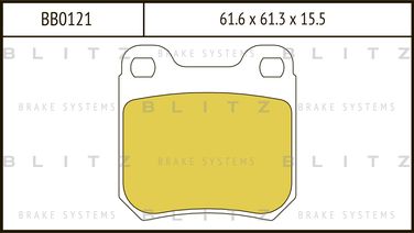Blitz BB0121 Колодки тормозные дисковые | перед | - 1
