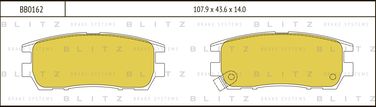 Blitz BB0162 Колодки тормозные дисковые | зад | - 1