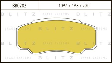Blitz BB0282 Колодки тормозные дисковые | зад | - 1