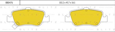 Blitz BB0476 Колодки тормозные дисковые | перед | - 1