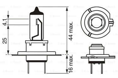 Bosch 1 987 302 171 Лампа Ultra White 4200k H7 - 2