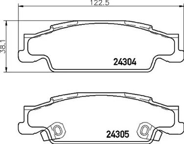 Brembo P09007 Колодки тормозные дисковые | зад | - 1