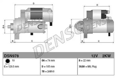 Denso DSN978 Стартер - 3