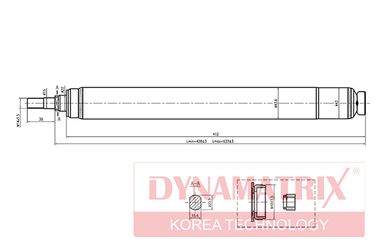 DYNAMATRIX DSA365097 Амортизатор подвески газонаполненный | зад | - 1