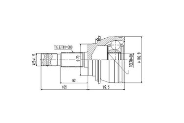 DYNAMATRIX DCV859107 Комплект ШРУСа | перед | - 1