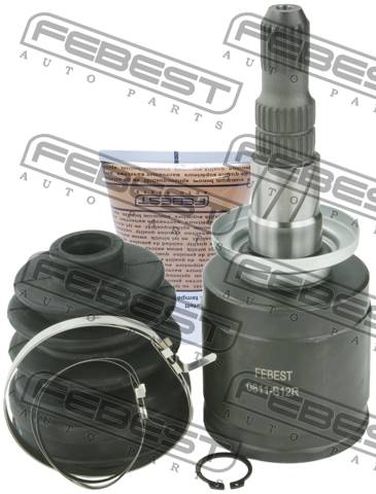 Febest 0811-B12R Шрус внутренний | зад | - 1