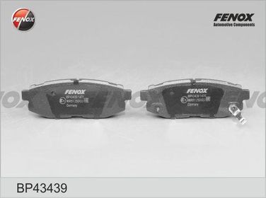 Fenox BP43439 Колодки тормозные дисковые | зад прав/лев | - 1