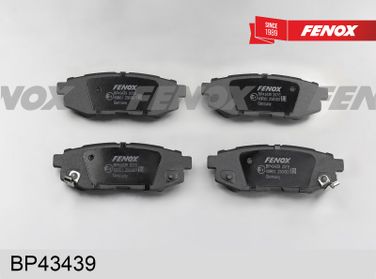 Fenox BP43439 Колодки тормозные дисковые | зад прав/лев | - 2
