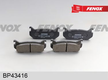 Fenox BP43416 Колодки тормозные дисковые | зад прав/лев | - 3