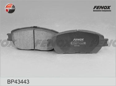 Fenox BP43443 Колодки тормозные дисковые | перед прав/лев | - 1