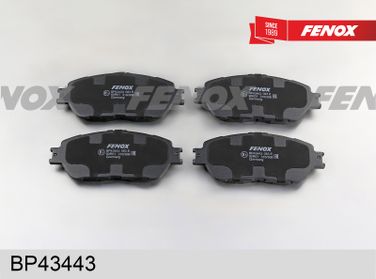 Fenox BP43443 Колодки тормозные дисковые | перед прав/лев | - 2