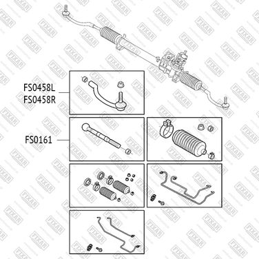 FIXAR FS0458R Наконечник рулевой тяги правый | прав | - 2