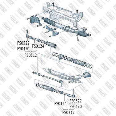 FIXAR FS0522 Наконечник рулевой тяги левый/правый | лев | - 2