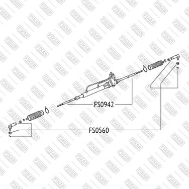 FIXAR FS0560 Наконечник рулевой тяги левый/правый | лев | - 2