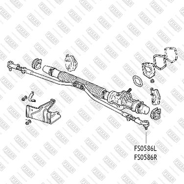 FIXAR FS0586L Наконечник рулевой тяги левый | лев | - 2