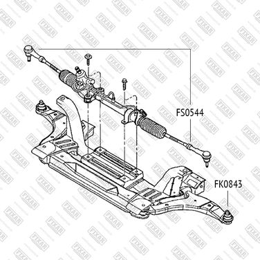 FIXAR FS0544 Наконечник рулевой тяги левый/правый | лев | - 2
