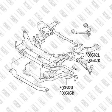 FIXAR FQ0383L Рычаг подвески передний нижний левый | перед | - 2
