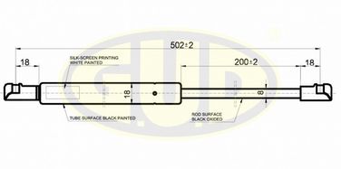 GUD GGS020118 Амортизатор багажника audi A4 avant (8e5,b6) 04/01 - 2