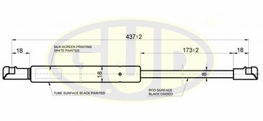 GUD GGS020222 Амортизатор багажника fiat fiat grande punto (199) - 1