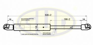GUD GGS020240 Амортизатор багажника FRD mondeo III 11/00- 520n l - 1
