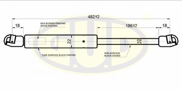 GUD GGS020412 Амортизатор багажника OPL signum 05/03- 700n l=482 - 1