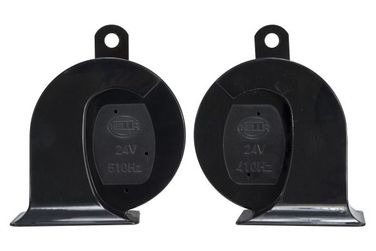 Hella 3FH940800821 Звук. сигнал 24V tc16 (72w, 410/510 Hz, 112dB) рожок черный - 2