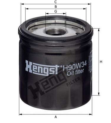 Hengst H90W34 Фильтр масляный - 2