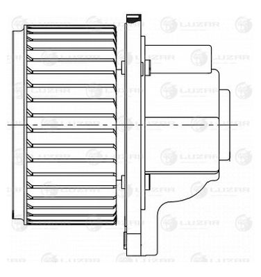 Luzar LFh 0543 Э/вентилятор отоп. для а/м Chevrolet Captiva/Epica (06-)/Opel Antara (06-) - 3