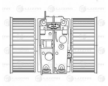 Luzar LFh 0902 Электродвигатель отопителя - 3