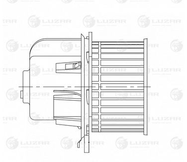 Luzar LFh 10AB Э/вентилятор отоп. для а/м Ford Transit (00-)/Transit (06-) - 3