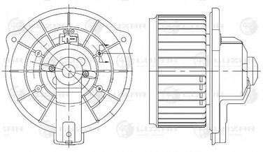Luzar LFh 1922 Э/вентилятор отоп. для а/м Toyota RAV 4 (00-) - 3