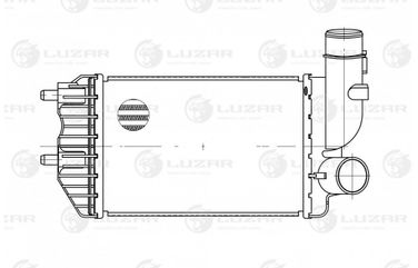 Luzar LRIC 1650 Радиатор интеркулера) для а/м Fiat/Sollers Ducato (94-) - 3