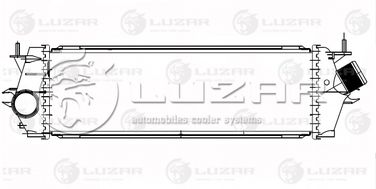 Luzar LRIC 2148 ОНВ (радиатор интеркулера) для а/м Opel Vivaro a (06-) 2.0dTi - 3