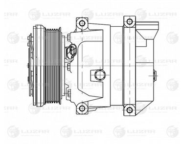 Luzar LCAC 0589 Компрессор кондиц. для а/м Chevrolet Aveo (02-) 1.4i - 3