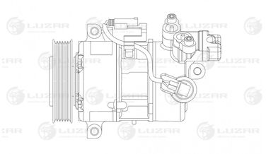 Luzar LCAC 26173 Компрессор кондиц. для а/м BMW 3 (e90/e91) (05-)/1 (e81) (04-) - 3
