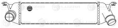 Luzar LRIC 08481 ОНВ (радиатор интеркулера) для а/м Hyundai H-1 Starex (07-) Евро-4 - 3