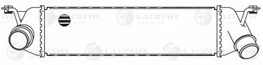 Luzar LRIC 08700 ОНВ (радиатор интеркулера) для а/м Hyundai H-1 Starex (12-) Евро-5 - 3