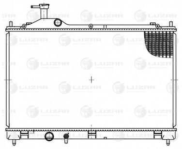 Luzar LRc 1162 Радиатор охл. для а/м Mitsubishi Outlander (12-) - 3