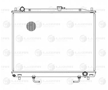 Luzar LRc 11151 Радиатор охл. для а/м Mitsubishi Pajero III (00-)/Pajero IV (06-) g - 3
