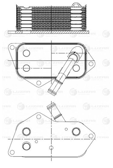 Luzar LOc 2633 Радиатор масляный - 3