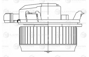 Luzar LFh 1081 Э/вентилятор отоп. для а/м Ford Mondeo v (15-) (LFh 1081) - 3
