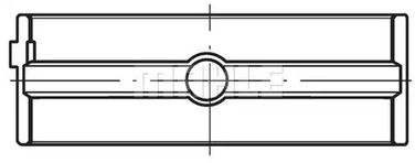 Knecht 001HL10267000 Коренные вкладыши std, пара - 2
